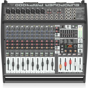 Миксер с вграден усилвател 8 моно + 4 стерео Behringer PMP-4000