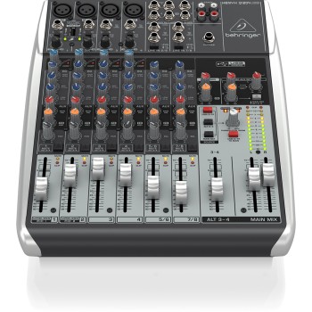 Смесителен пулт 4 моно + 2 стерео Behringer Q1204USB