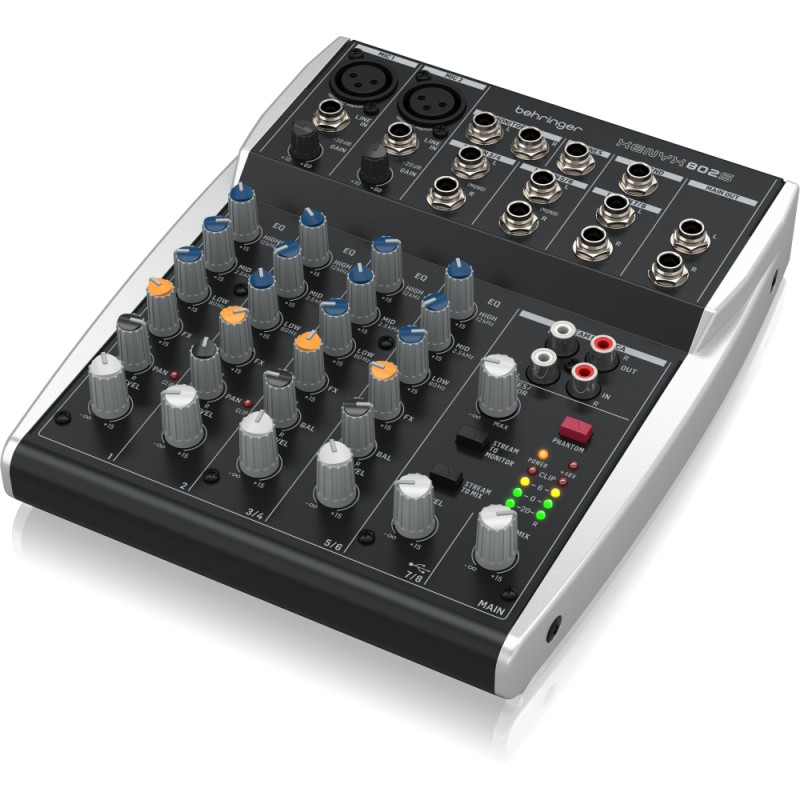 Смесителен пулт 2 моно + 2 стерео Behringer XENYX 802S