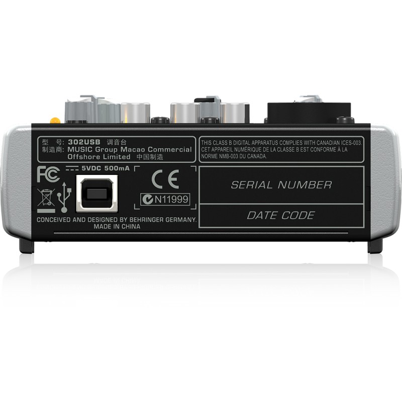 Смесителен пулт 1 моно + 1 стерео Behringer X302USB