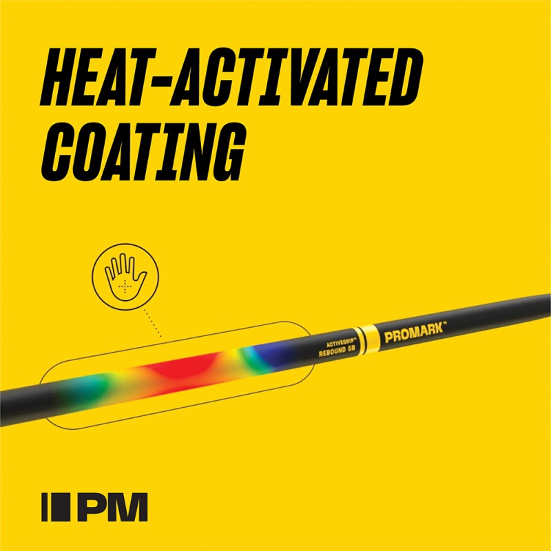 Палки за барабани Rebound 5A ActiveGrip Hickory Promark R5AAG
