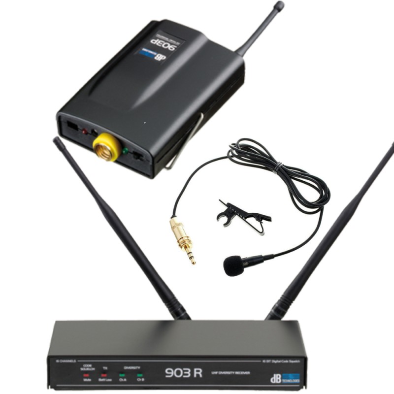 Безжичен микрофон брошка db Technologies PU 903H