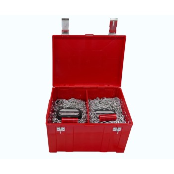 Вериги с подемник за окачване 2 бр + кейс FOS Red Box