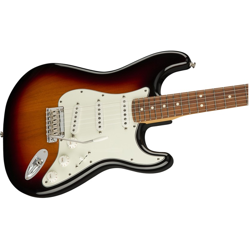 Електрическа китара Fender Player Stratocaster Pau Ferro FG, 3-Color Sunburst