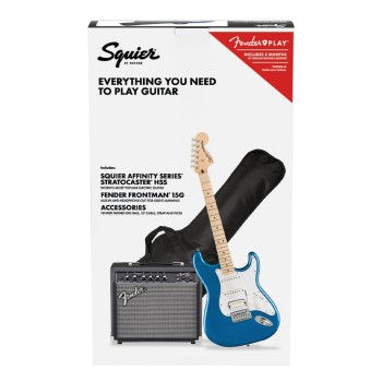 Електрическа китара комплект Fender Affinity Series® Strat® HSS ,15G , PACK