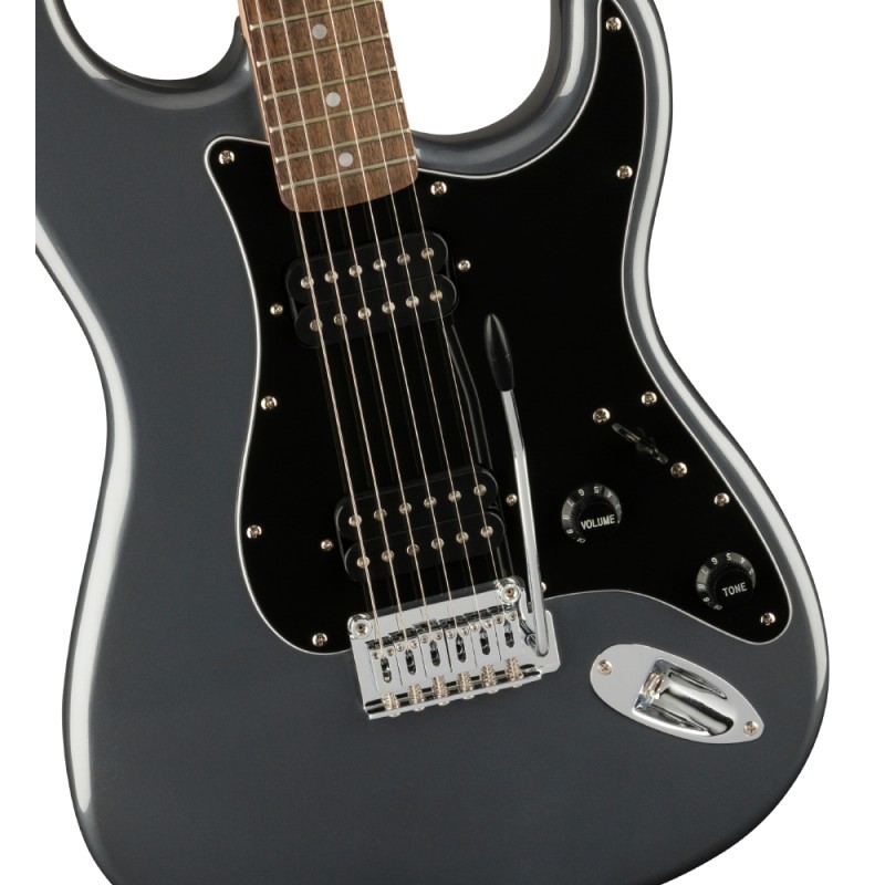 Електрическа китара Fender Squier Affinity Stratocaster HH, Charcoal Frost Metallic