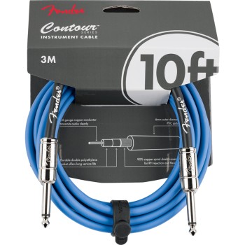 Инструментален кабел 3м. Fender Contour™ Series, blue