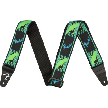 Колан за китара Fender Monogrammed Strap Blue/Green
