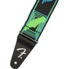Колан за китара Fender Monogrammed Strap Blue/Green