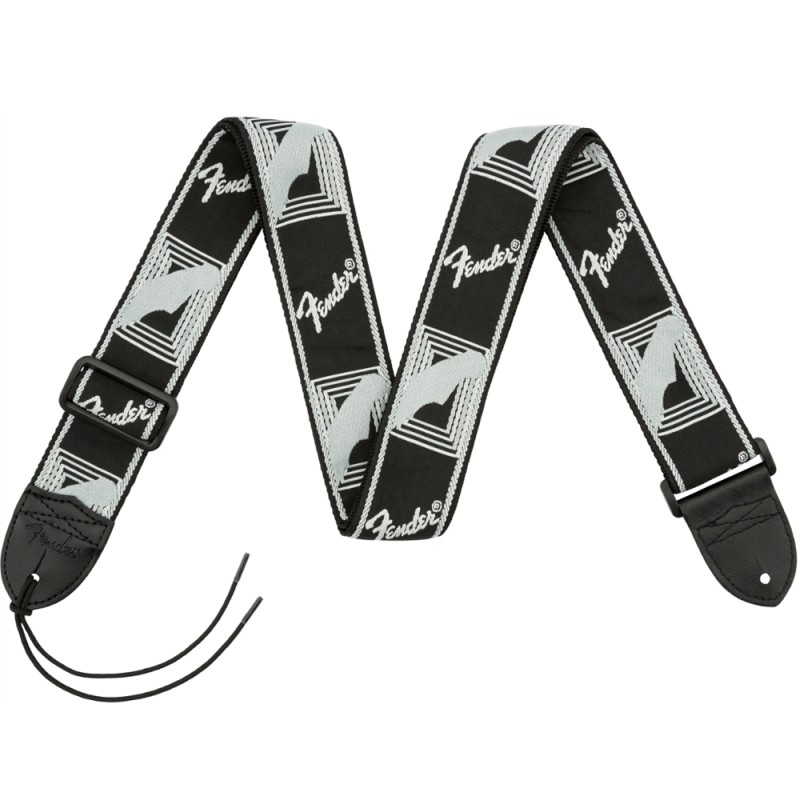 Колан за китара FENDER Monogrammed Strap Black/Light Grey/Dark Grey