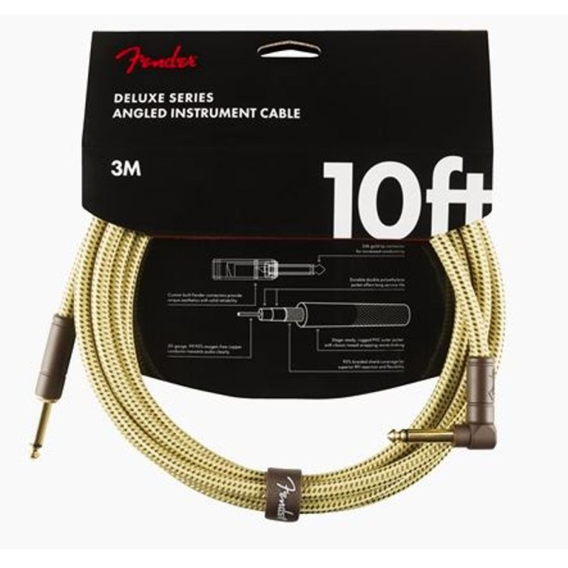 Инструментален кабел 3м. Fender Delux Angled Series