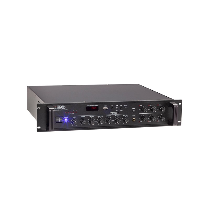 Mиксер с вграден усилвател - 250W - 6 зонов Helvia HRMA-2506 