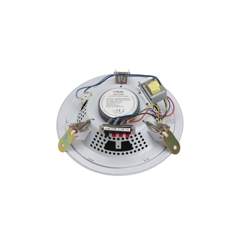 Говорител за вграждане в бял цвят Helvia GALA-85W 8"