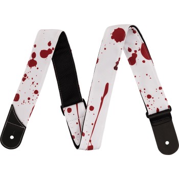 Колан за китара Jackson® Splatter Strap White