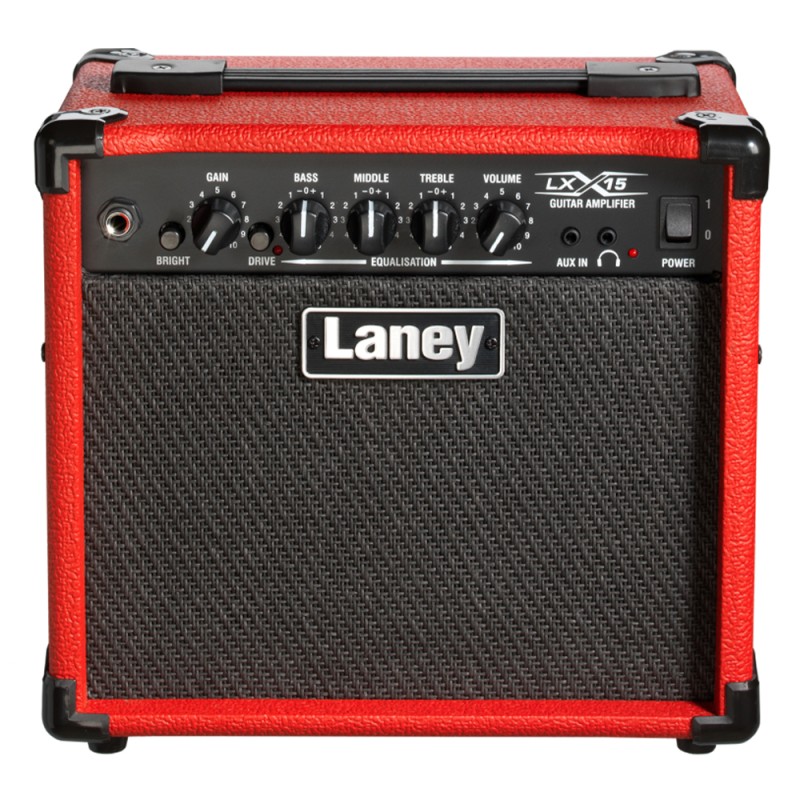 Комбо усилвател 15W за ел. китара 2x5" Laney LX15RED