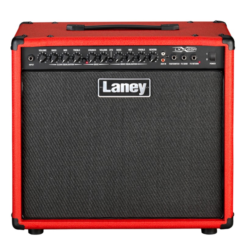 Комбо усилвател 65W за ел. китара 1x12" Laney LX65R-RED