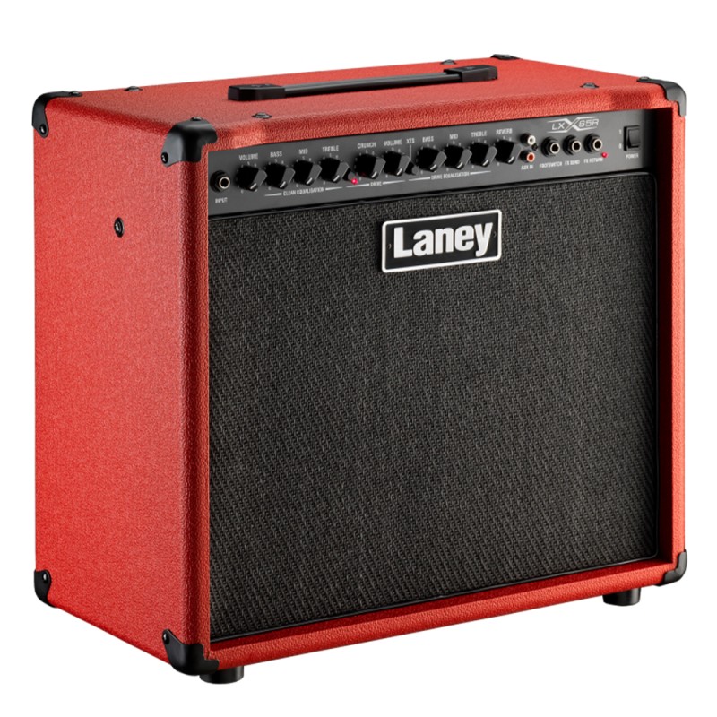 Комбо усилвател 65W за ел. китара 1x12" Laney LX65R-RED