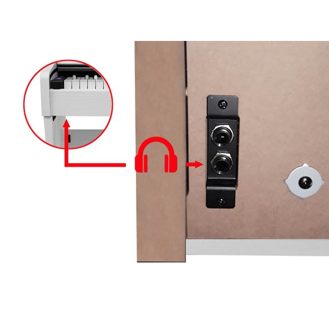 Дигитално пиано със стойка DP260-WH