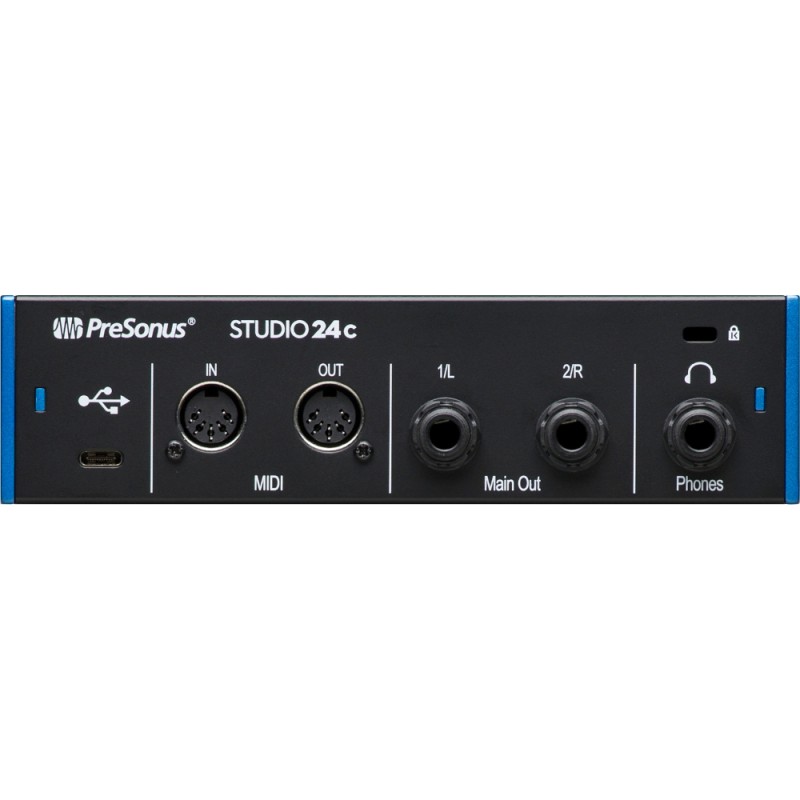 Аудио интерфейс с включен софтуер PreSonus Studio 24c