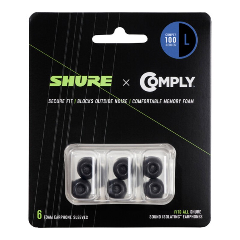 SHURE EACYF1 Резервни тапички за слушалки in-ear серия SE и AONIC, размер L