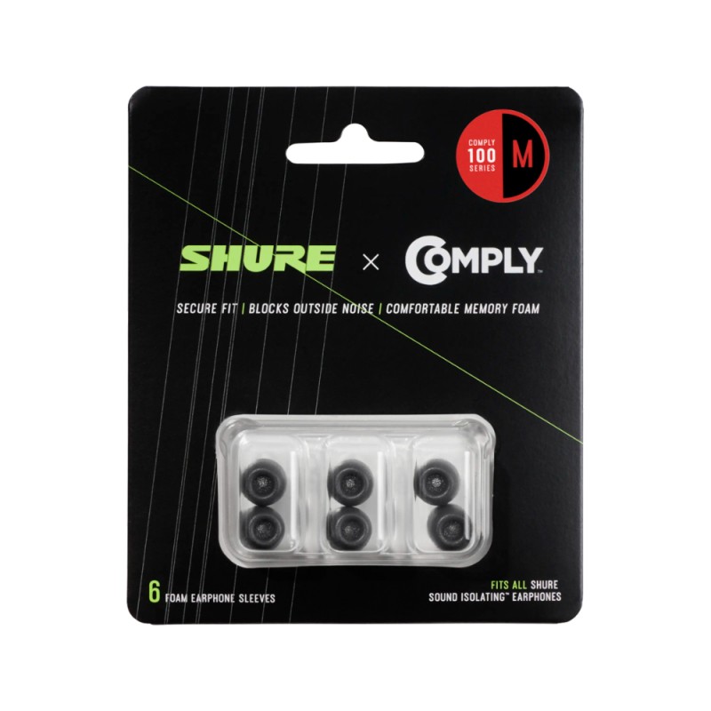 SHURE EACYF1 Резервни тапички за слушалки in-ear серия SE и AONIC, размер M