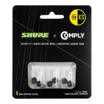 SHURE EACYF1 Резервни тапички за слушалки in-ear серия SE и AONIC, размер XS