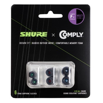 SHURE EACYPF-6KIT Резервни тапички слушалки in-ear серия SE и AONIC, комплект размери S, M, L