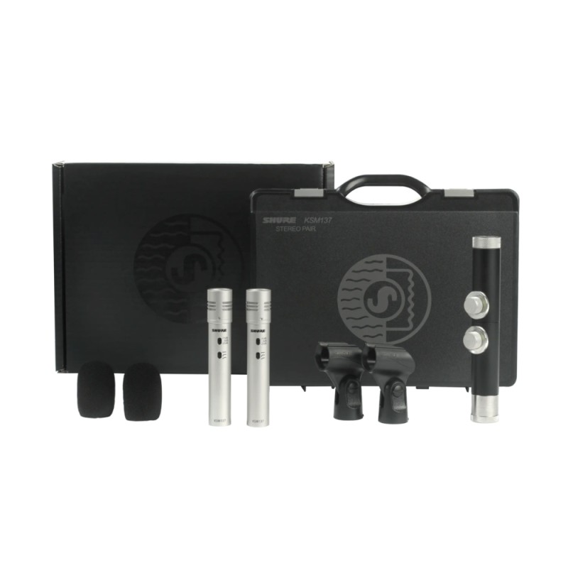 SHURE KSM137 SET Двойка кондензаторни инструментални микрофони с кейс