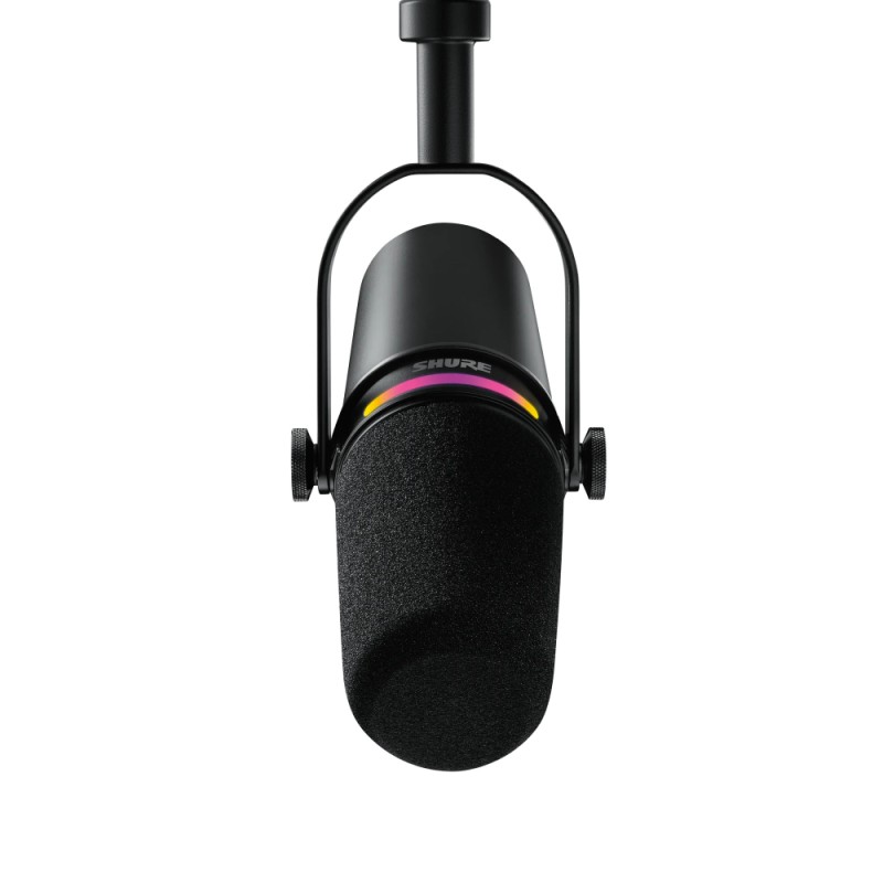 SHURE MV7+ Динамичен подкаст микрофон, черен