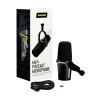 SHURE MV7+ Динамичен подкаст микрофон, черен