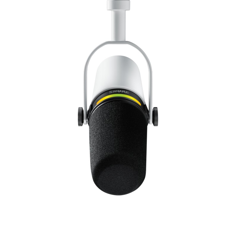 SHURE MV7+ Динамичен подкаст микрофон, бял