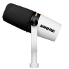 SHURE MV7+ Динамичен подкаст микрофон, бял