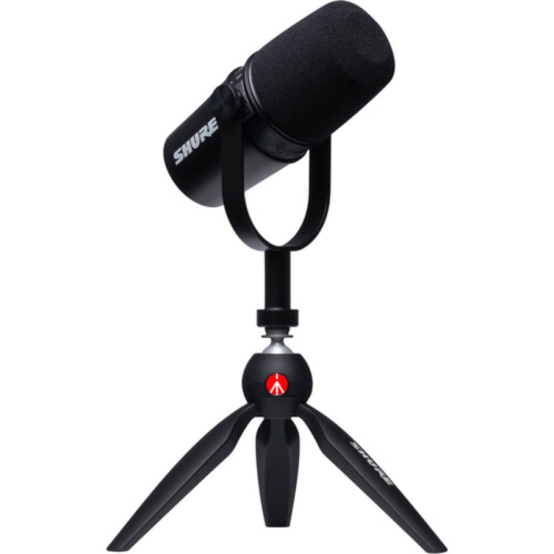 Shure MV7 K BNDL Подкаст микрофон  в комплект със стойка