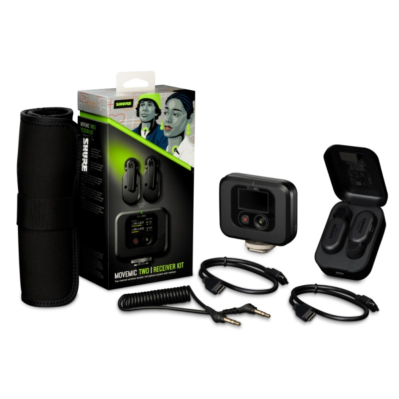 SHURE MV-TWO-KIT-Z6  безжична система (2 микрофонa тип брошка + приемник)