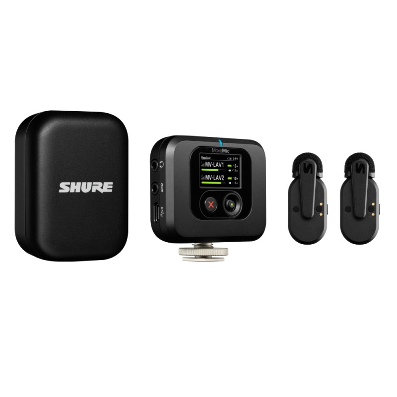 SHURE MV-TWO-KIT-Z6  безжична система (2 микрофонa тип брошка + приемник)