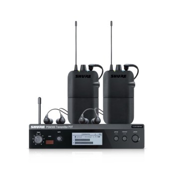 SHURE PSM300 P3TERA112TW-H20 Двойна дигитална мониторинг система със слушалки SE112