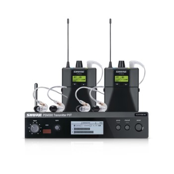SHURE PSM300 P3TRA215TWP-K3E Двойна дигитална мониторинг система със слушалки SE215