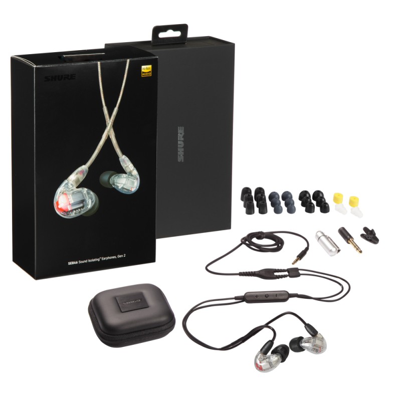 SHURE SE846 Gen 2 Професионални шумоизолиращи слушалки, прозрачни