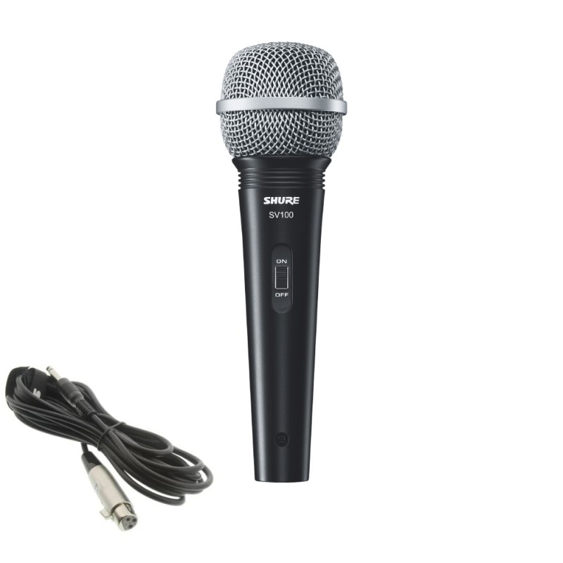 SHURE SV100 Динамичен микрофон с копче и кабел