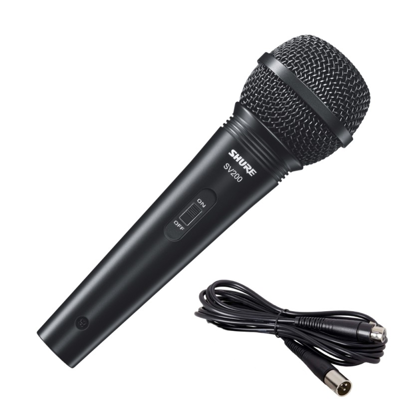 SHURE SV200-W Динамичен микрофон с копче и кабел