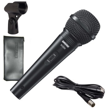 SHURE SV200-A Динамичен микрофон с копче, кабел, държач и калъф