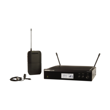 SHURE BLX14RE/CVL безжична система за вграждане в рак с микрофон брошка CVL