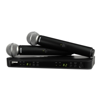 SHURE BLX288E/SM58-H8E Двоен вокален безжичен микрофон