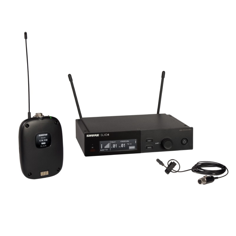 SHURE SLXD14E/DL4B-H56 Безжична система с микрофон-брошка Duraplex DL4B, водоустойчив