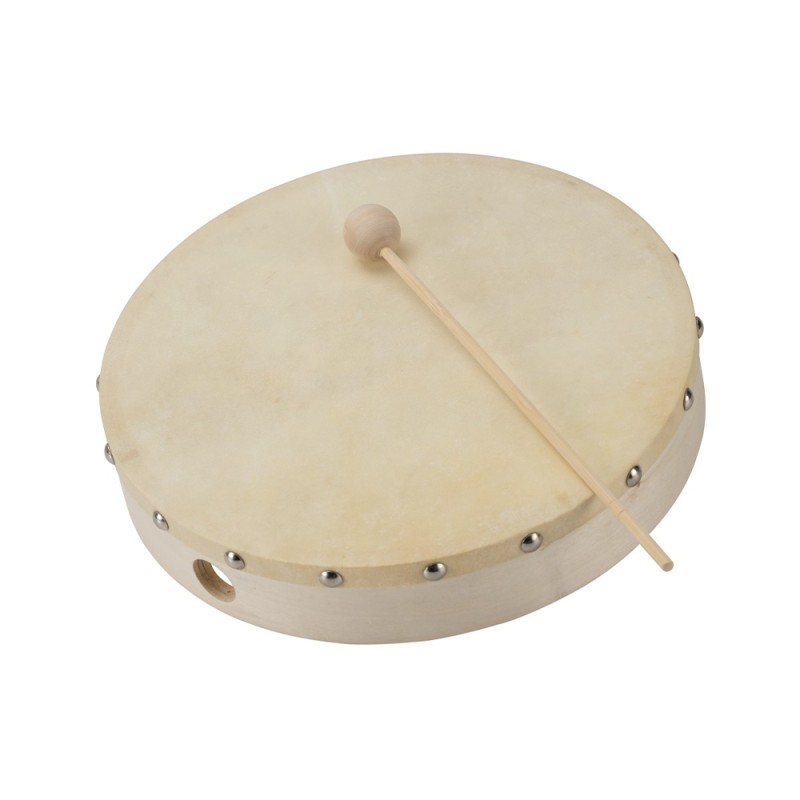 Дайре с кожа и палка 10" STB-10