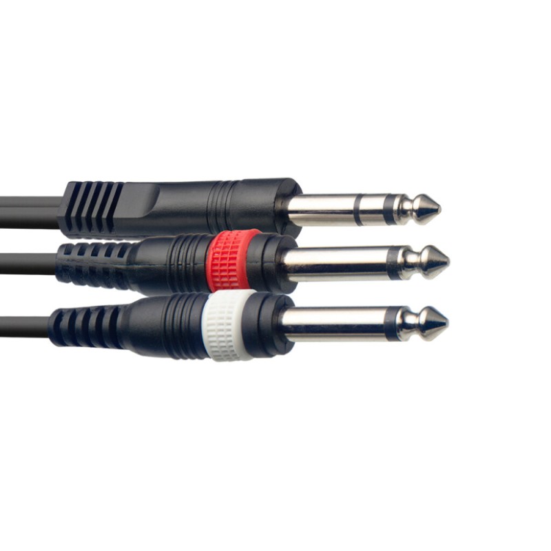Аудио кабел ст. жак-два жака 6м. SYC6/PS2P E
