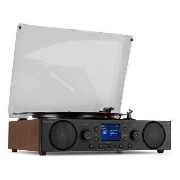 Грамофон с вградени тонколони радио, Bluetooth, USB Tulsa Audio Centre