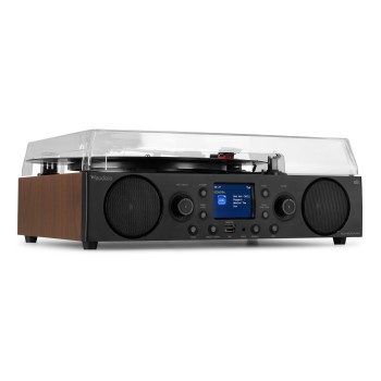 Грамофон с вградени тонколони радио, Bluetooth, USB Tulsa Audio Centre