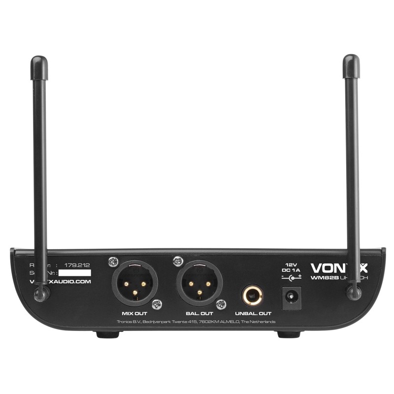 Двоен безжичен микрофон - дигатален WM82 MICRO UHF DIGITAL 2 CH HH