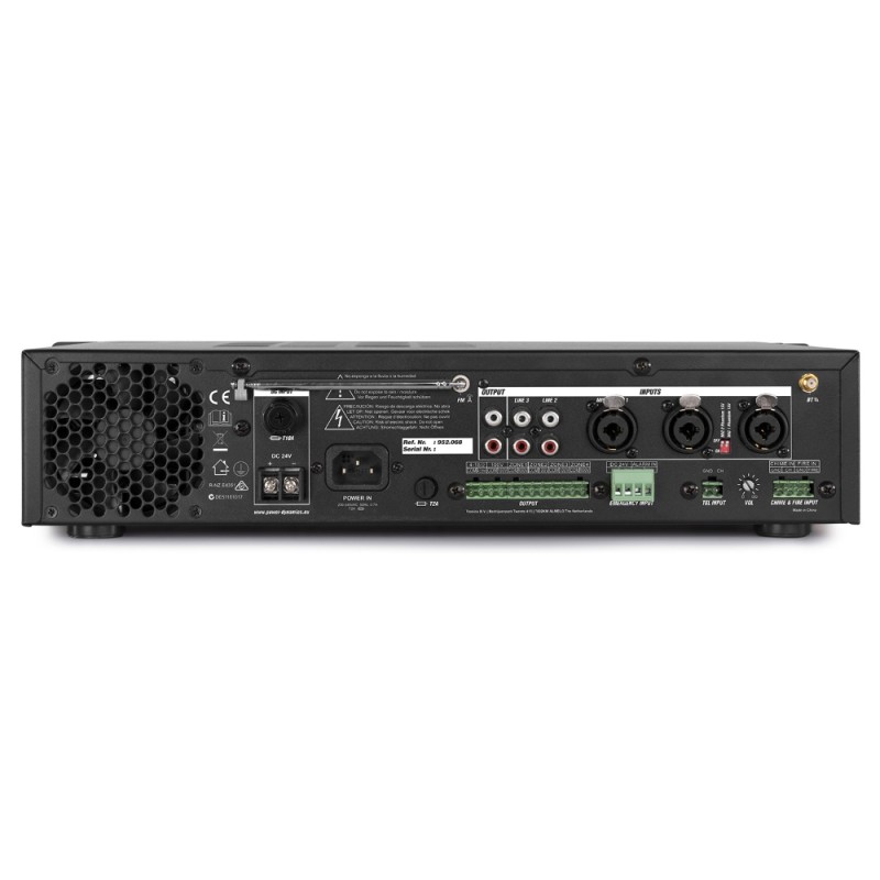 Миксер с усилвател Power Dynamics PDV120MP3 PA 120W/100V 4 ZONES